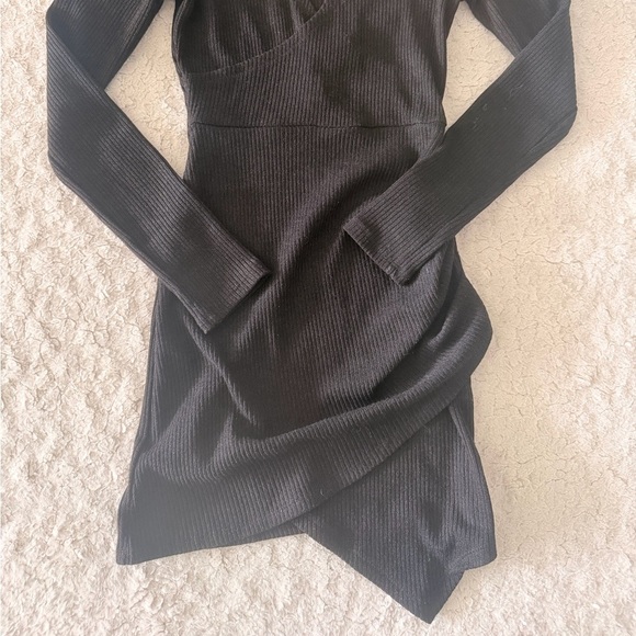 Windsor Charcoal Ribbed Knit Top - Picture 4 of 4